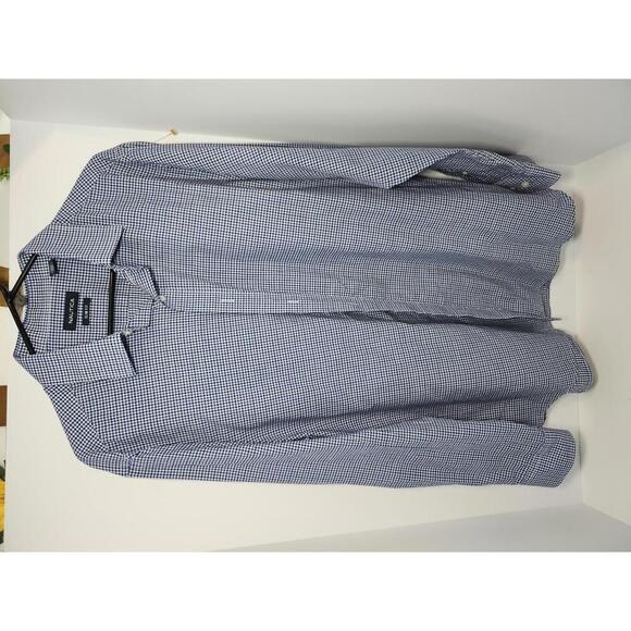 Nautica Slim Fit Blue Checkered Shirt - Picture 1 of 4